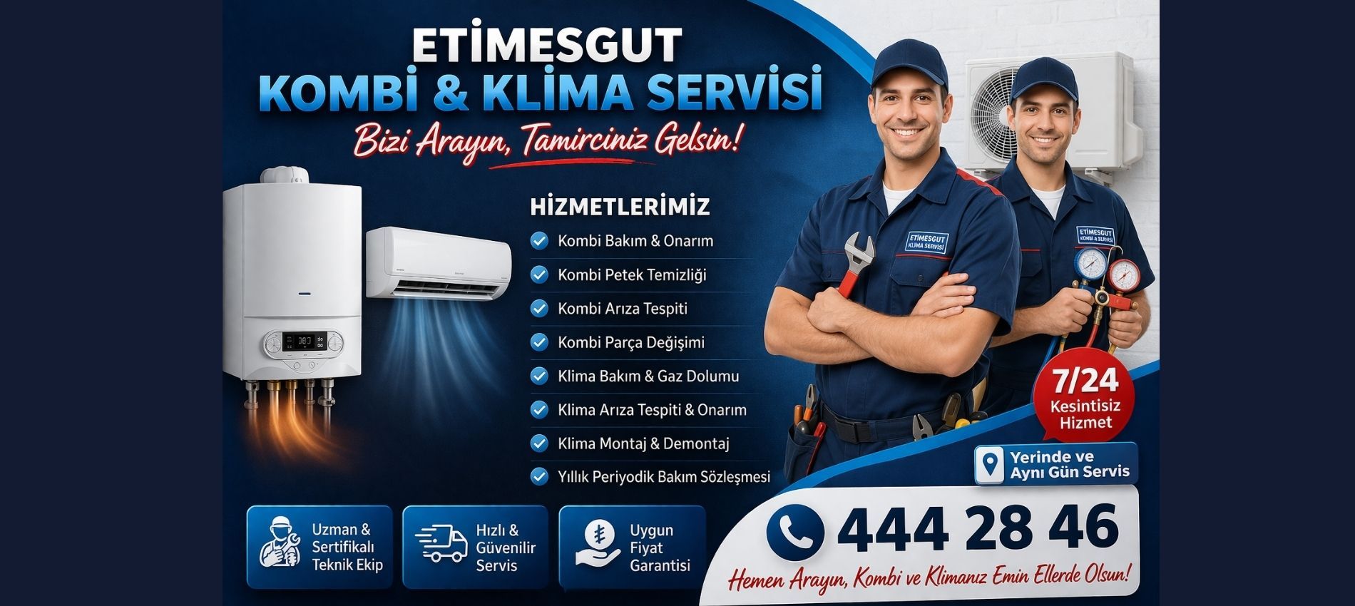 Etimesgut Kombi Klima Servisi